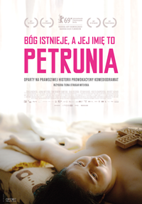 Plakat filmu Bóg istnieje, a jej imię to Petrunia